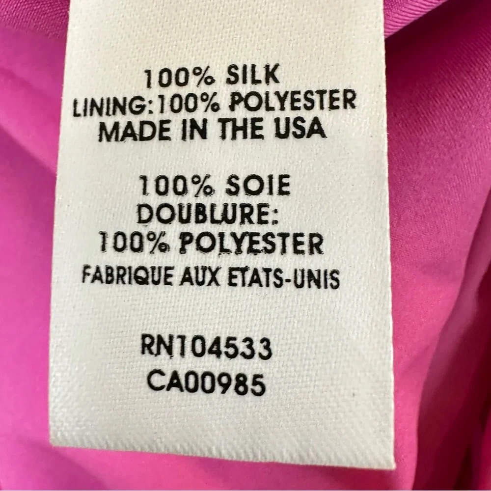 Nanette Lepore Abstract Colorful Faux Wrap  100% Silk Dress Women’s Size 2🌸